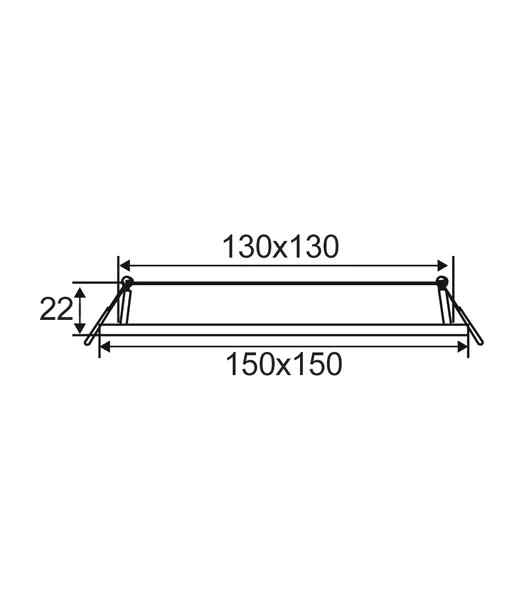 CLA SLICKTRI: LED Dimmable Ultra Slim Tri-CCT Recessed Downlights (Square) - Image 2