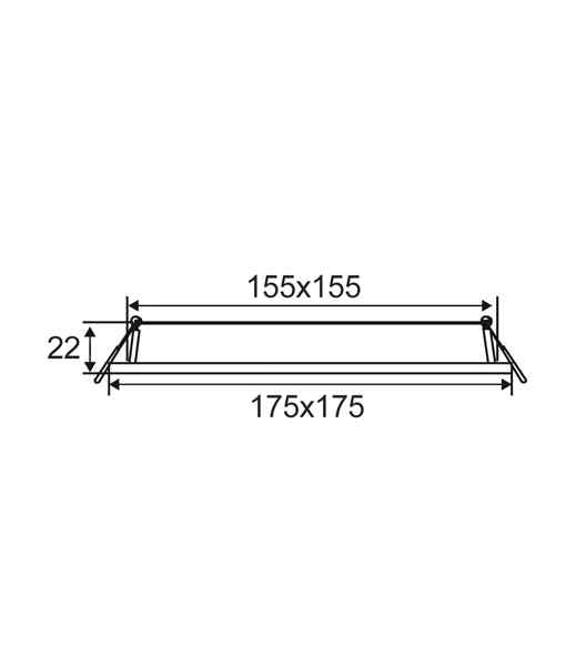 CLA SLICKTRI: LED Dimmable Ultra Slim Tri-CCT Recessed Downlights (Square) - Image 4