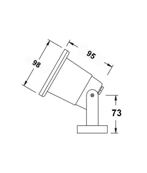 CLA Exterior Surface Mounted Adjustable Pond / Spot Light IP68 - Image 3