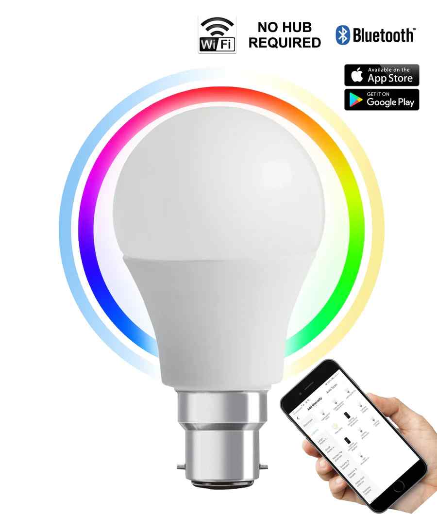 CLA SMTGLS LED Smart Dimmable Tri-CCT+RGB GLS Globes (10W) - Image 3