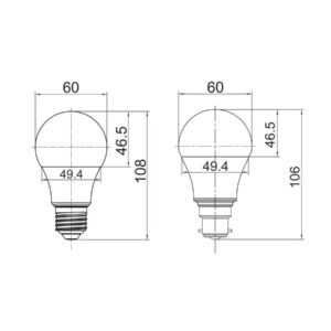 CLA SMTGLS LED Smart Dimmable Tri-CCT+RGB GLS Globes (10W)