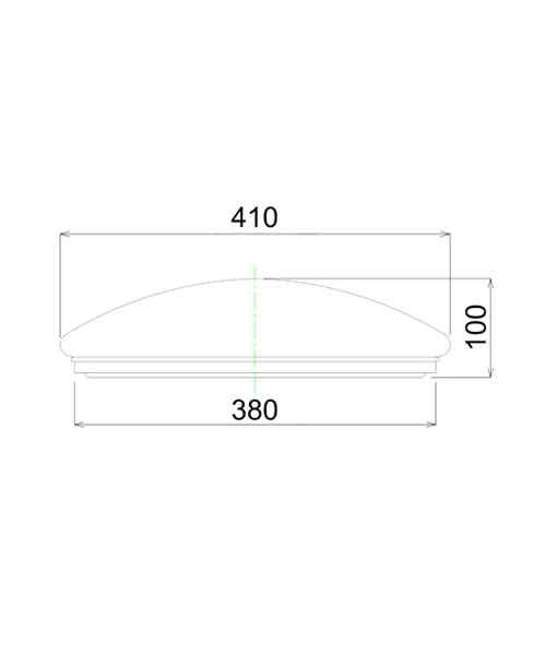 CLA SMTOYS LED Smart White Round Dimmable Tri-CCT Oyster Light - Image 3