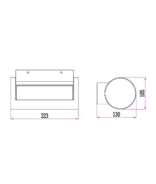 CLA SOMBRA: Exterior LED Adjustable Eyelid Surface Mounted Wall Lights IP65 - Image 4
