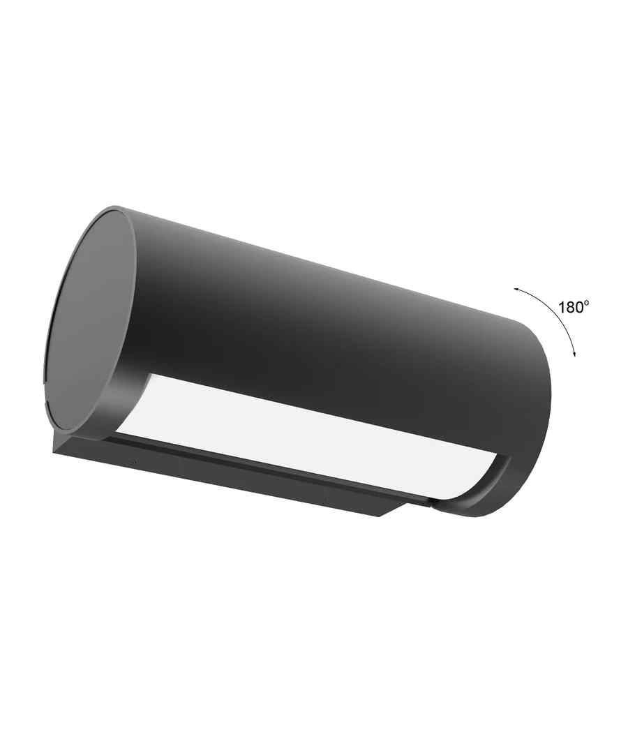 CLA SOMBRA: Exterior LED Adjustable Eyelid Surface Mounted Wall Lights IP65