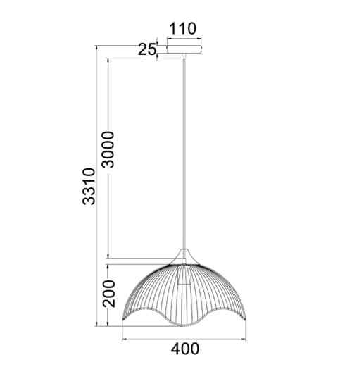 CLA SPIAGGIA: Dome Shape & Wavy Edge Pendant Lights - Image 2