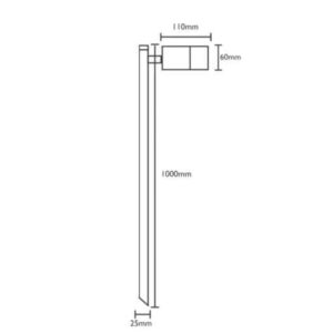 CLA MR16 Garden Spike Lights Single Adjustable IP65