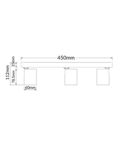 CLA SPOT: Interior GU10 3XLights Adjustable Bar Base Surface Mounted Spot Lights - Image 2