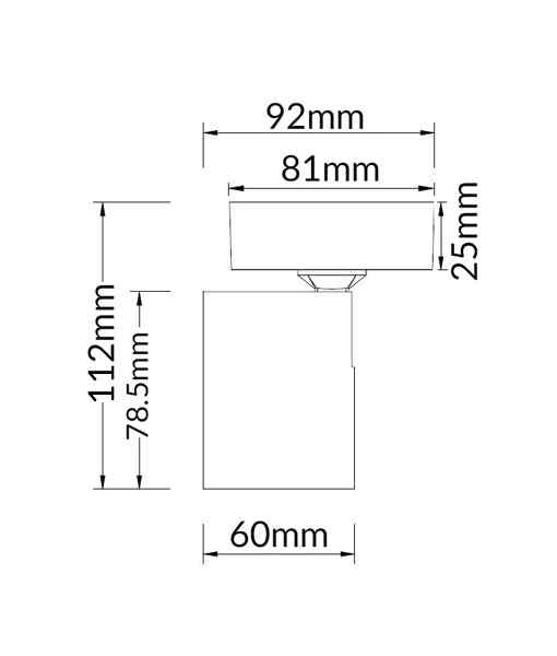 CLA SPOT: Interior GU10 1 Light Adjustable Square Base Surface Mounted Spot Lights - Image 2