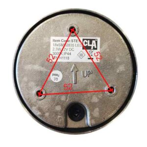 CLA STE: LED Exterior Surface Mounted Eyelid Step / Wall Lights IP44