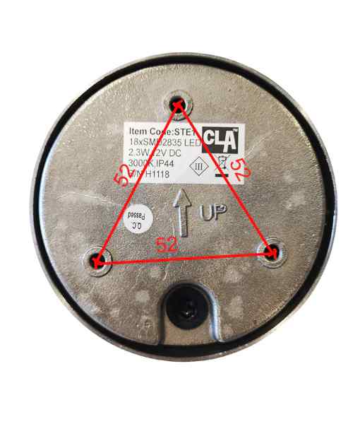 CLA STE: LED Exterior Surface Mounted Eyelid Step / Wall Lights IP44