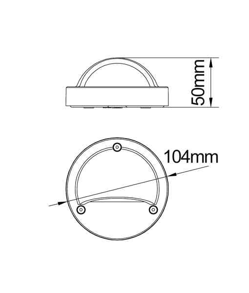 CLA STE: LED Exterior Surface Mounted Eyelid Step / Wall Lights IP44 - Image 2