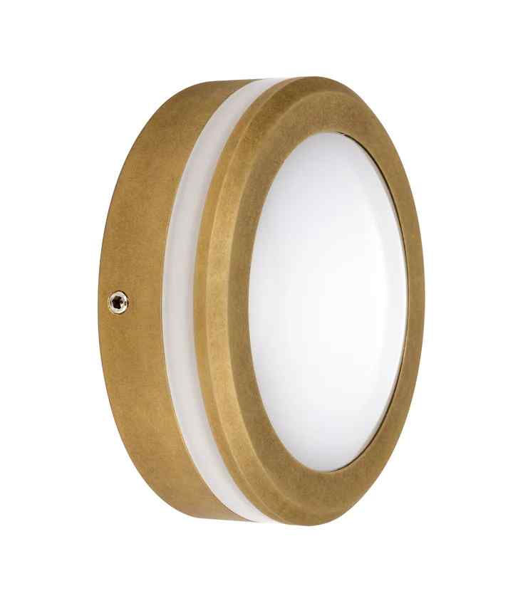 CLA STE: Exterior LED 12V/240V Antique Brass Eyelid/Round Step/Wall Lights IP65 - Image 6