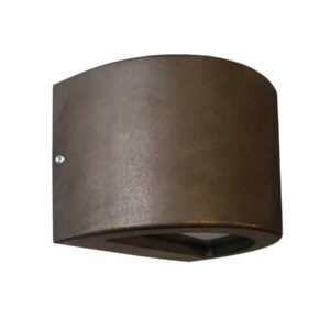 CLA STE: Exterior 12V Bronze Curved Surface Mounted Step / Wall Lights IP65