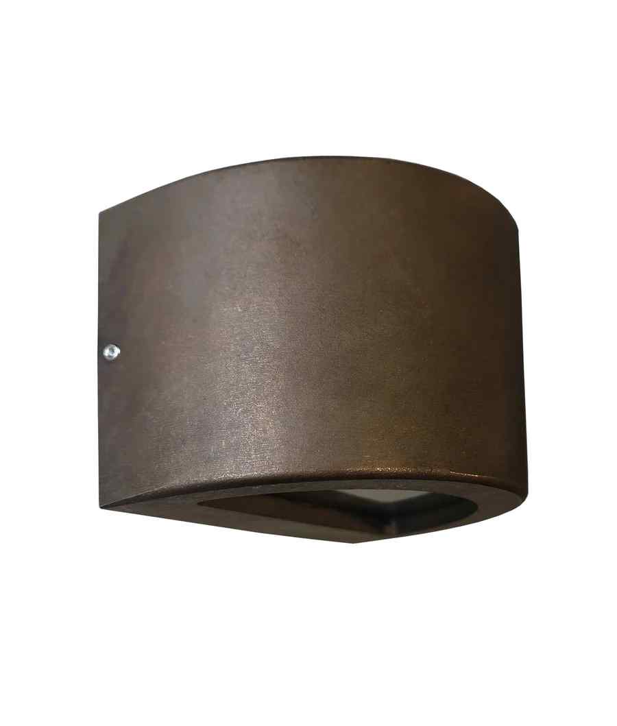 CLA STE: Exterior 12V Bronze Curved Surface Mounted Step / Wall Lights IP65