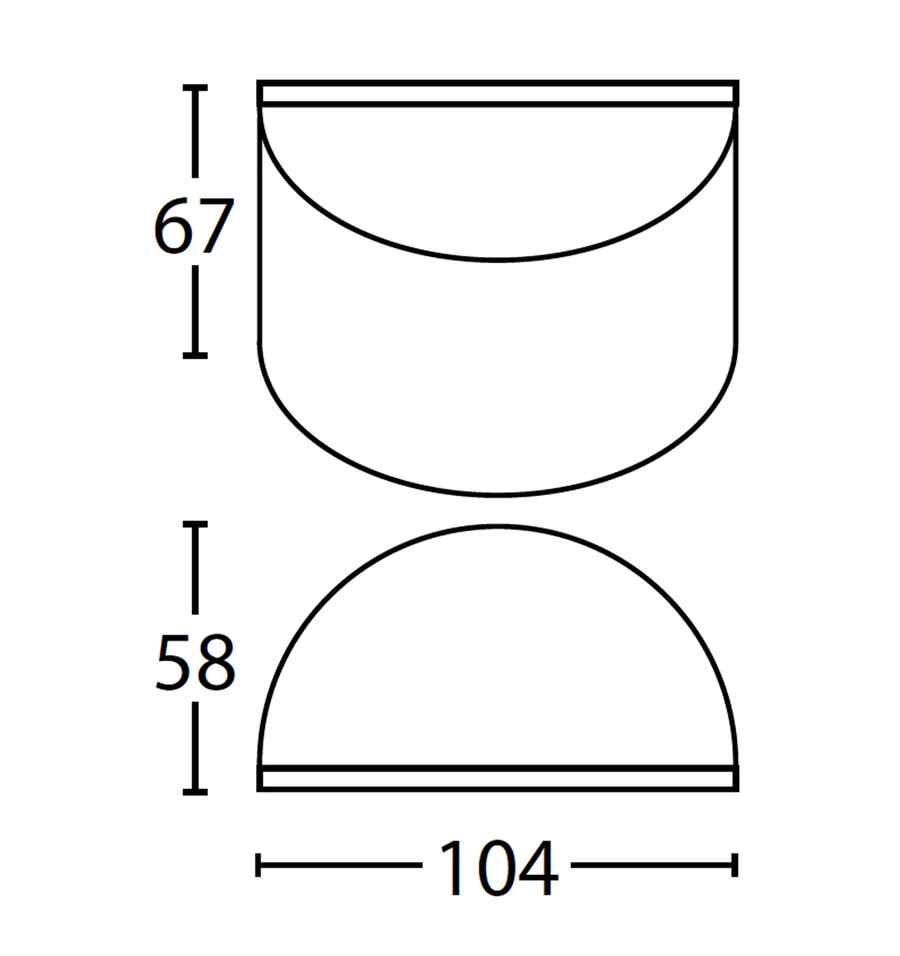 CLA STE: Exterior 12V Bronze Curved Surface Mounted Step / Wall Lights IP65 - Image 5