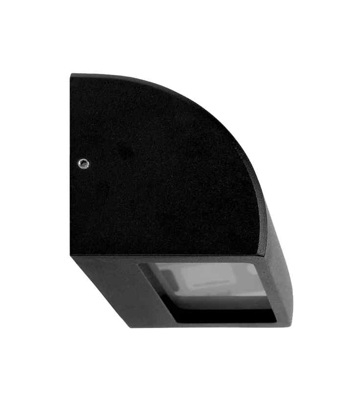 CLA STE: Exterior 12V Matte Black Curved Surface Mounted Step / Wall Lights IP65 - Image 2