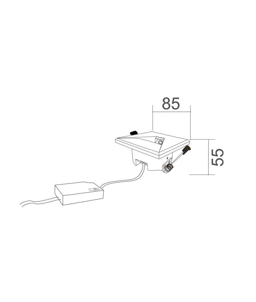 CLA Interior LED Tri-CCT Recessed Square Step Lights - Image 2