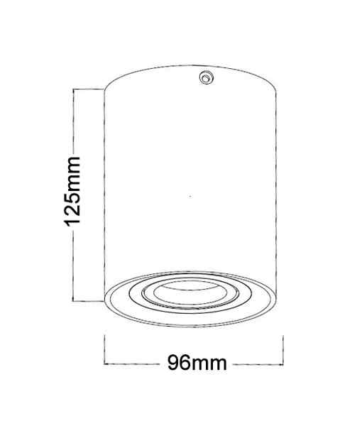 CLA SURFACE: GU10 Round Gimbal Surface Mounted Ceiling Downlights - Image 2