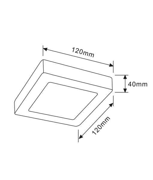 CLA SURFACE: Dimmable Surface Mounted Oyster Lights (Square) - Image 3