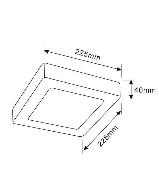 CLA SURFACE: Dimmable Surface Mounted Oyster Lights (Square) - Image 4