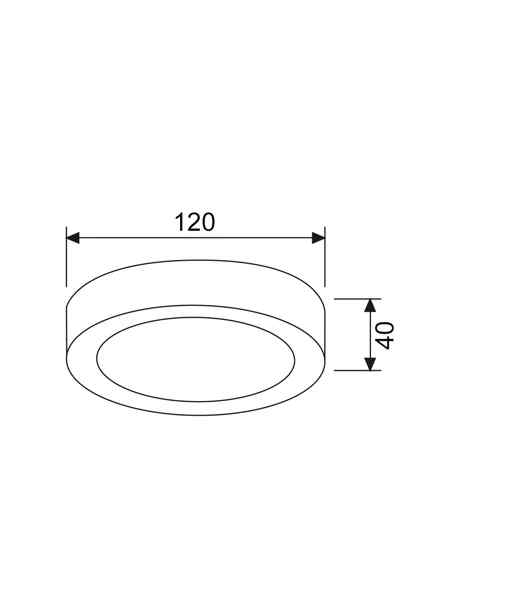 CLA SURFACETRI: LED Dimmable Tri-CCT Surface Mounted Oyster Lights (Round) - Image 2