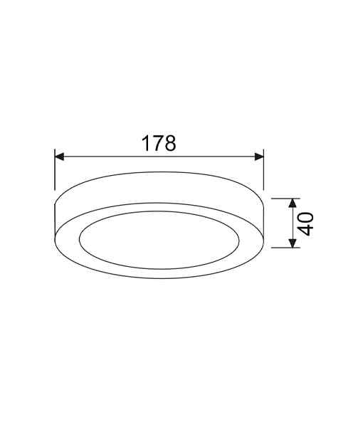 CLA SURFACETRI: LED Dimmable Tri-CCT Surface Mounted Oyster Lights (Round) - Image 4