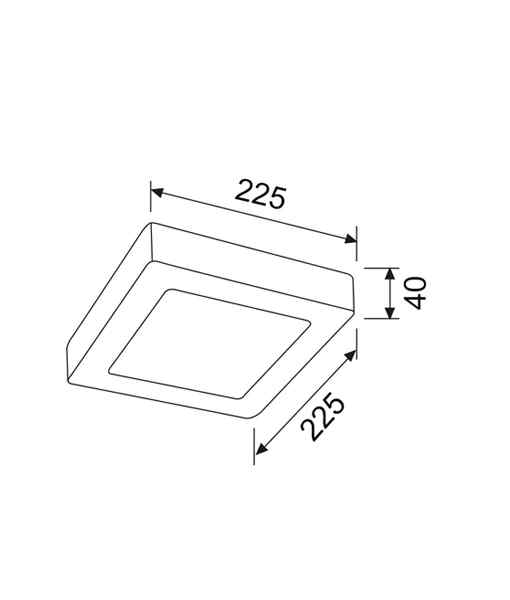 CLA SURFACETRI: LED Dimmable Tri-CCT Surface Mounted Oyster Lights (Square) - Image 5