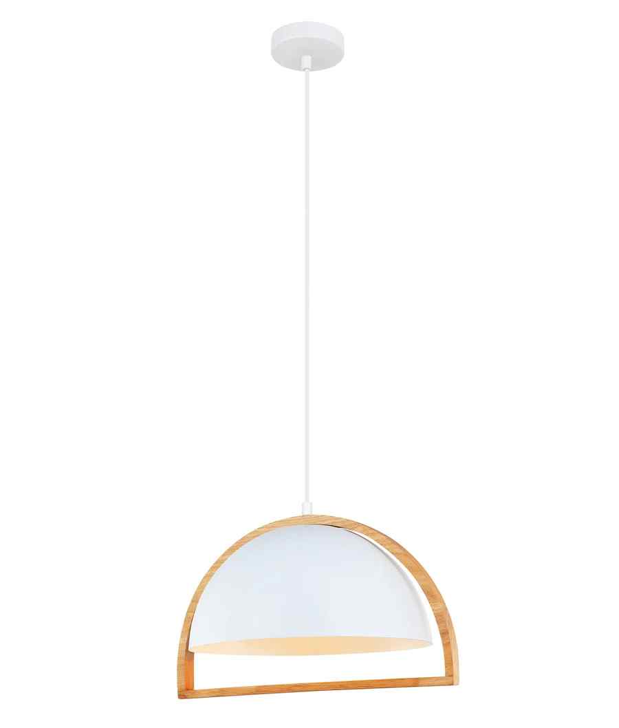CLA SWING: Dome With Wood Frame Pendant Lights - Image 3