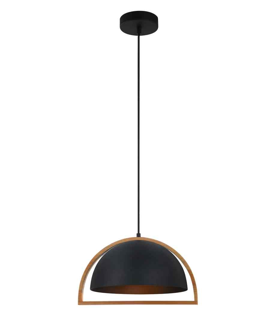 CLA SWING: Dome With Wood Frame Pendant Lights - Image 5
