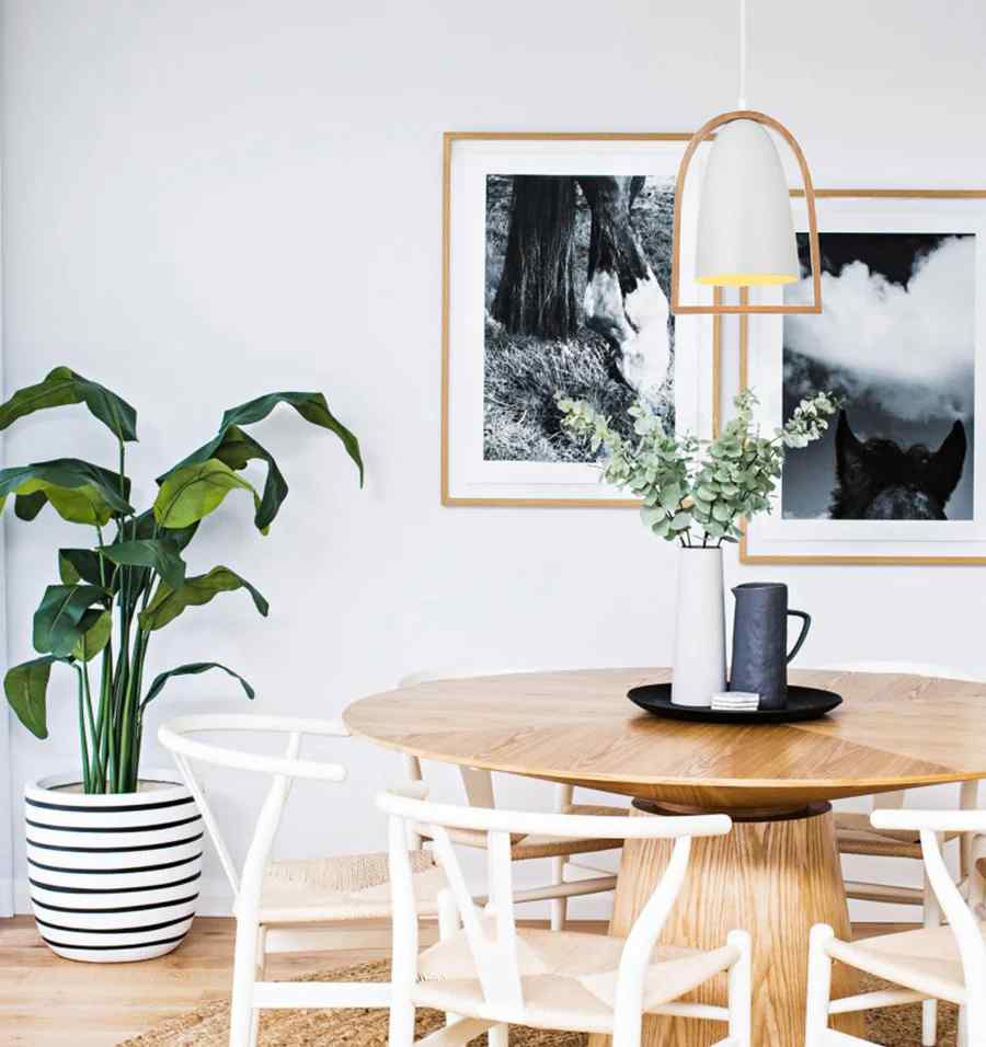 CLA SWING: Ellipse with Wood Frame Pendant Lights - Image 3