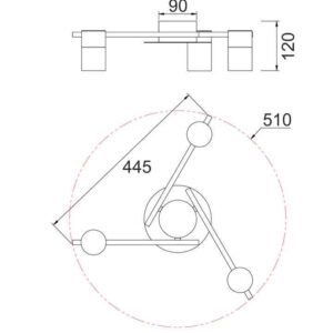 CLA TACHE: Interior Spot Ceiling Lights (with Adjustable White Heads) IP20