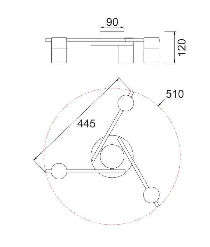 CLA TACHE: Interior Spot Ceiling Lights (with Adjustable White Heads) IP20