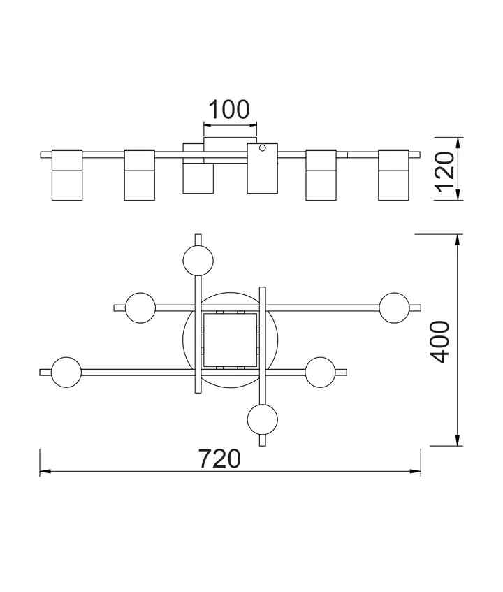 CLA TACHE: Interior Spot Ceiling Lights (with Adjustable Antique Brass Heads) IP20 - Image 3