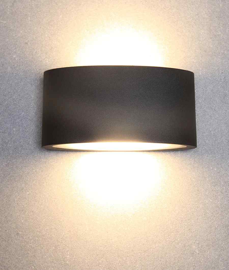 CLA TAMA: LED Exterior Surface Mounted Curved Up/Down Wall Lights IP54