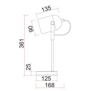 CLA TAZZA: Ellipse Shade with Antique Brass Highlight Table Lamps