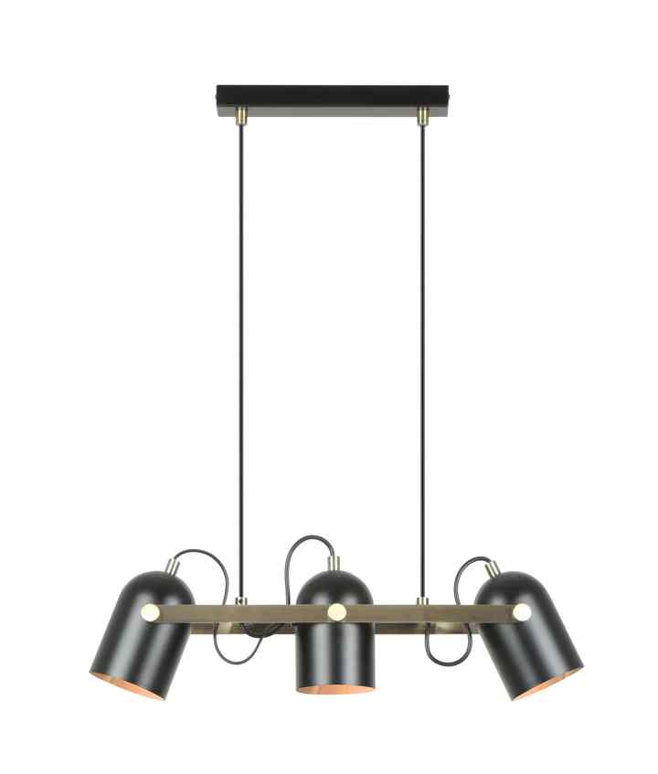 CLA TAZZA: Interior Ellipse Shade with Antique Brass Hardware Pendant Light - Image 5
