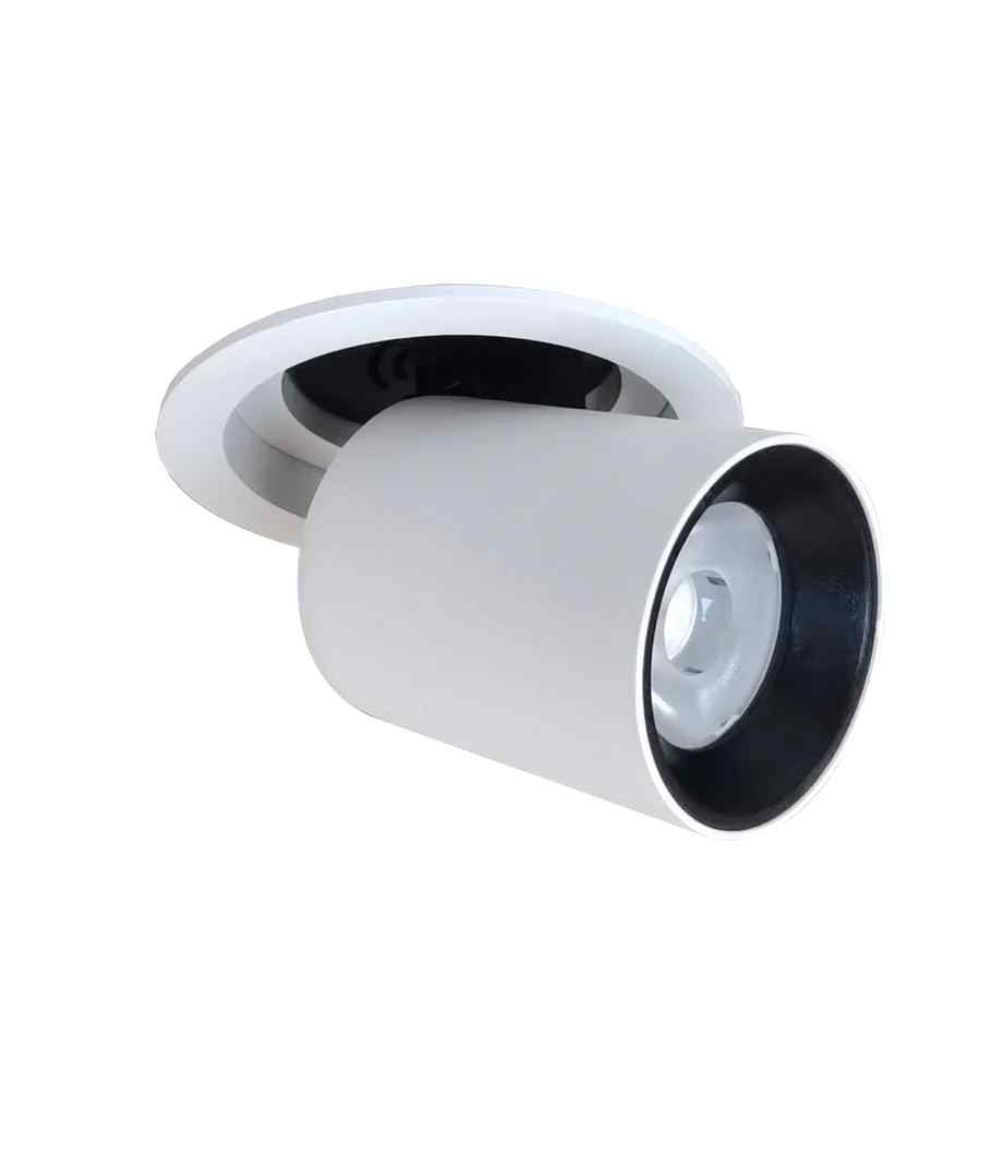 CLA TELE: LED Recessed Spot Downlight Retractable Dimmable Tri-CCT IP20
