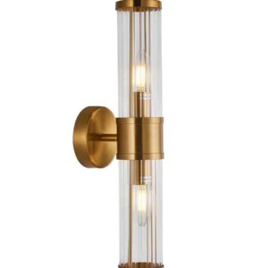 CLA TIEMPO: Interior Up/Down Tubular Clear Glass Wall Lights