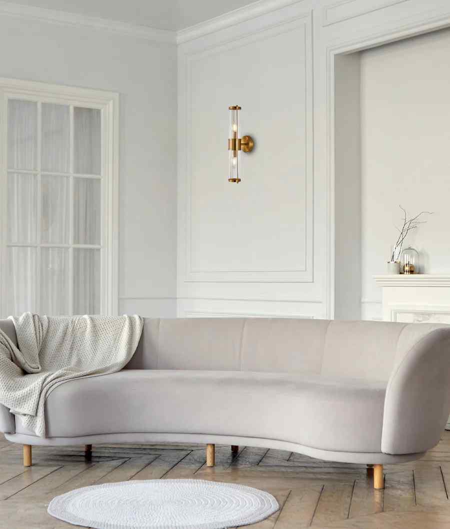 CLA TIEMPO: Interior Up/Down Tubular Clear Glass Wall Lights - Image 3