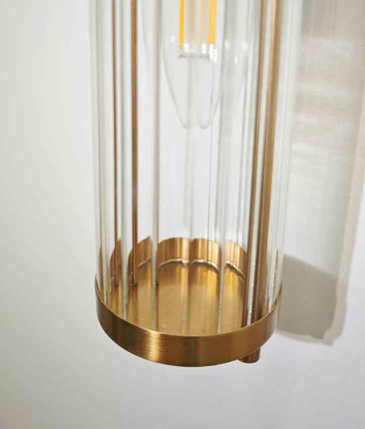 CLA TIEMPO: Interior Up/Down Tubular Clear Glass Wall Lights - Image 4