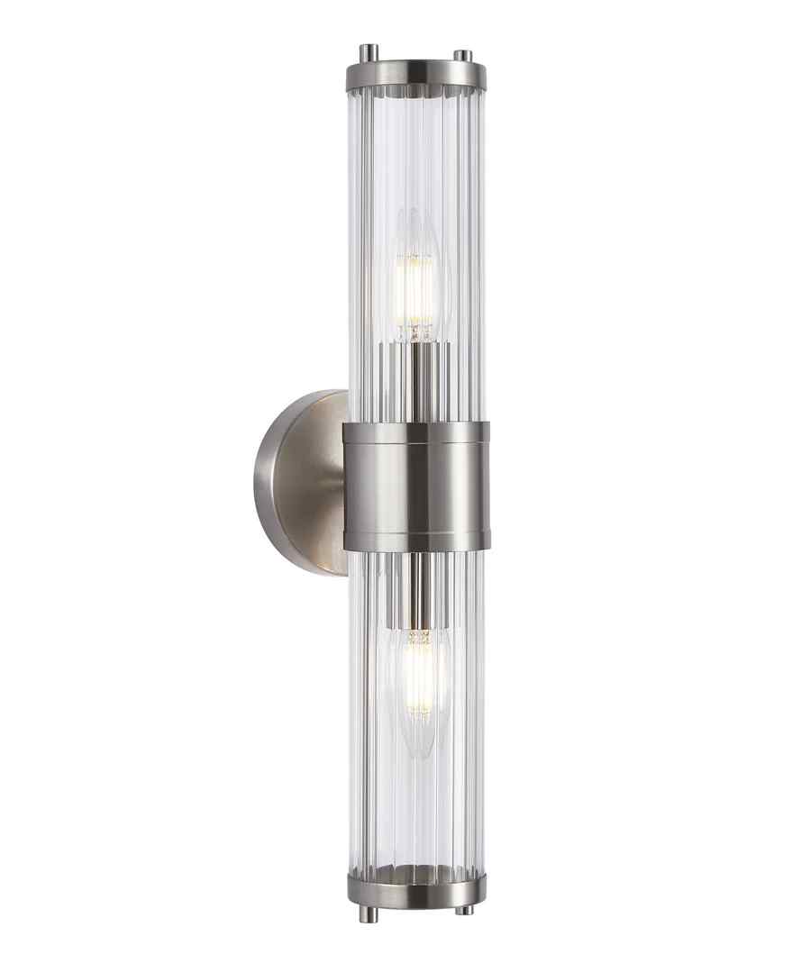 CLA TIEMPO: Interior Up/Down Tubular Clear Glass Wall Lights - Image 9