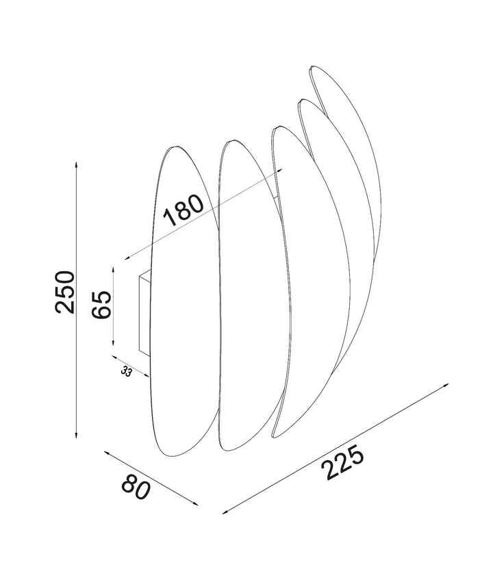 CLA TIJUANA: City Series LED Tri-CCT Interior Curved Dimmable Wall Light - Image 5