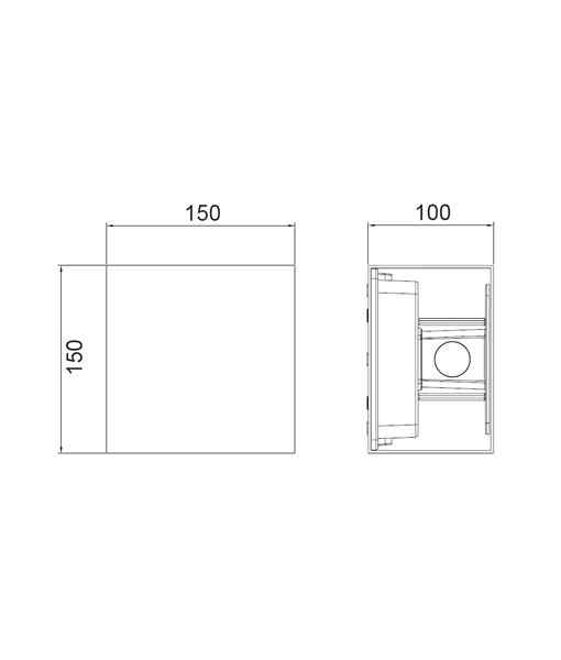 CLA TOCA: Exterior LED Surface Mounted Adjustable Lens Covers Up/Down Lights IP65 - Image 4