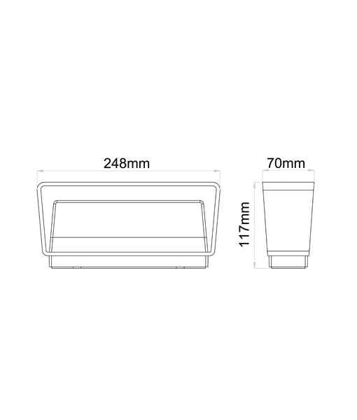 CLA TOPATRI: LED Tri-CCT Exterior Surface Mounted Up/Down Wall Lights IP65 - Image 2