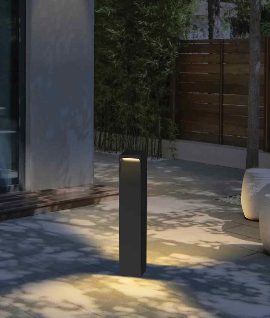 CLA TOREN: LED Tri-CCT Surface Mounted Dark Grey Bollard Light IP65 - Image 2