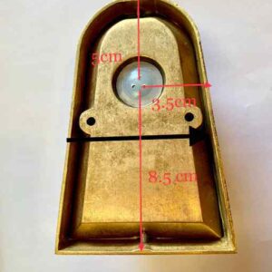 CLA TORQUE: Exterior GU10 Aged Brass Surface Mounted Cone Wall Light IP65