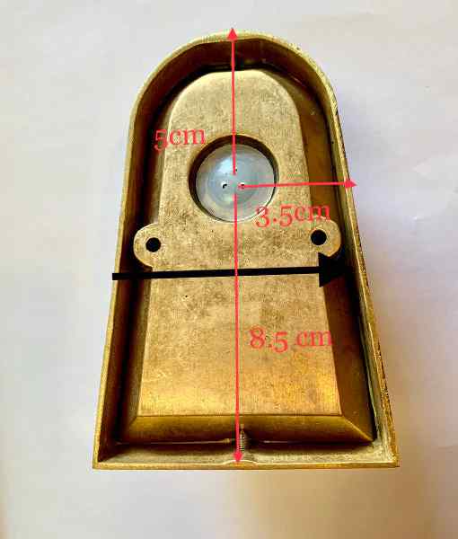 CLA TORQUE: Exterior GU10 Aged Brass Surface Mounted Cone Wall Light IP65