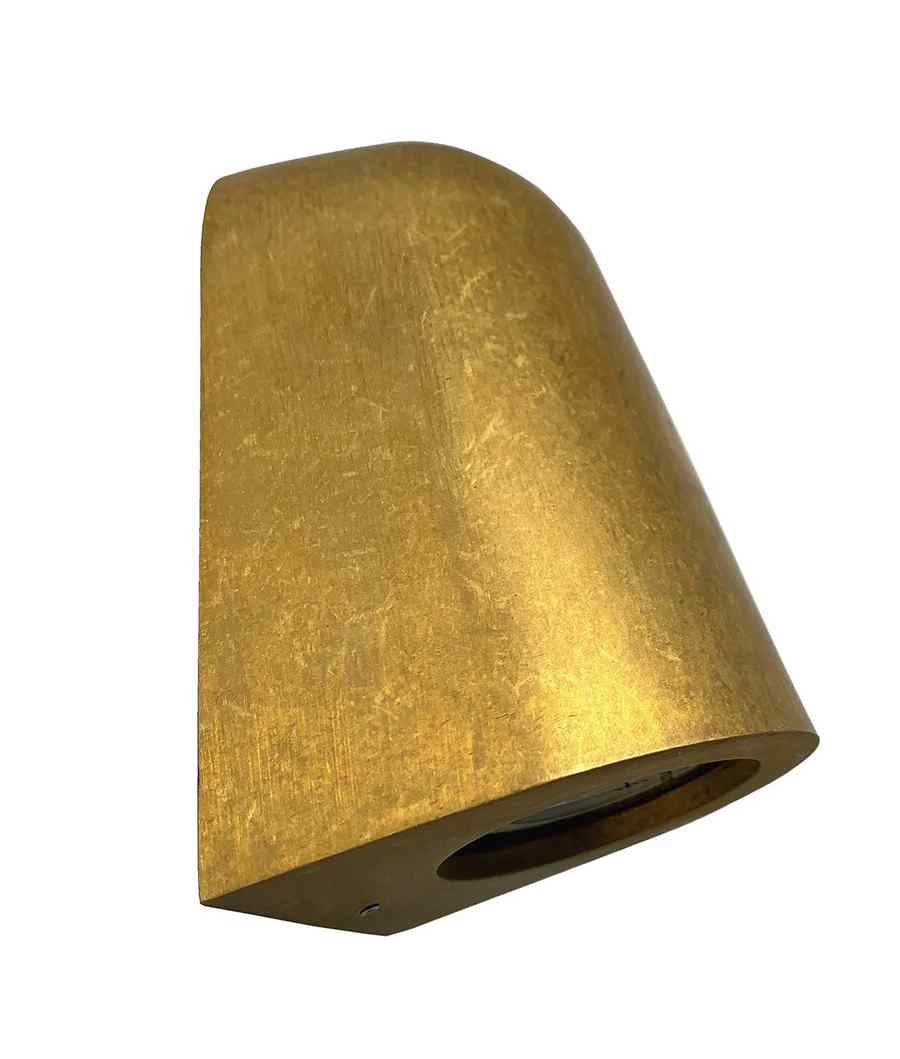 CLA TORQUE: Exterior GU10/MR16 Antique Brass Surface Mounted Cone Wall Lights IP65 - Image 2