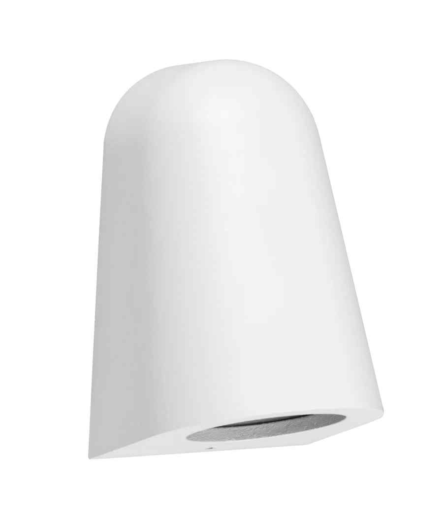 CLA TORQUE: Exterior GU10/MR16 Matte White Surface Mounted Cone Wall Lights IP65 - Image 2