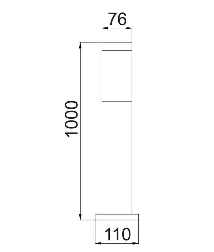 CLA TORRE: E27 Surface Mounted Stainless Steel Bollard Lights IP44 - Image 3
